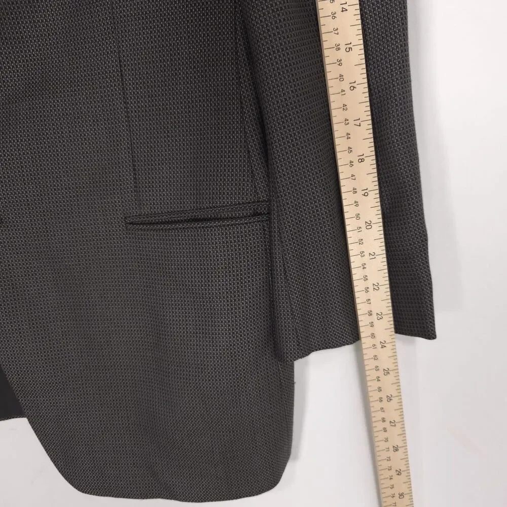 ARMANI COLLEZIONI Blazer 42R NEIMAN MARCUS‎ Sport Coat ITALY MADE Gray SILK WOOL